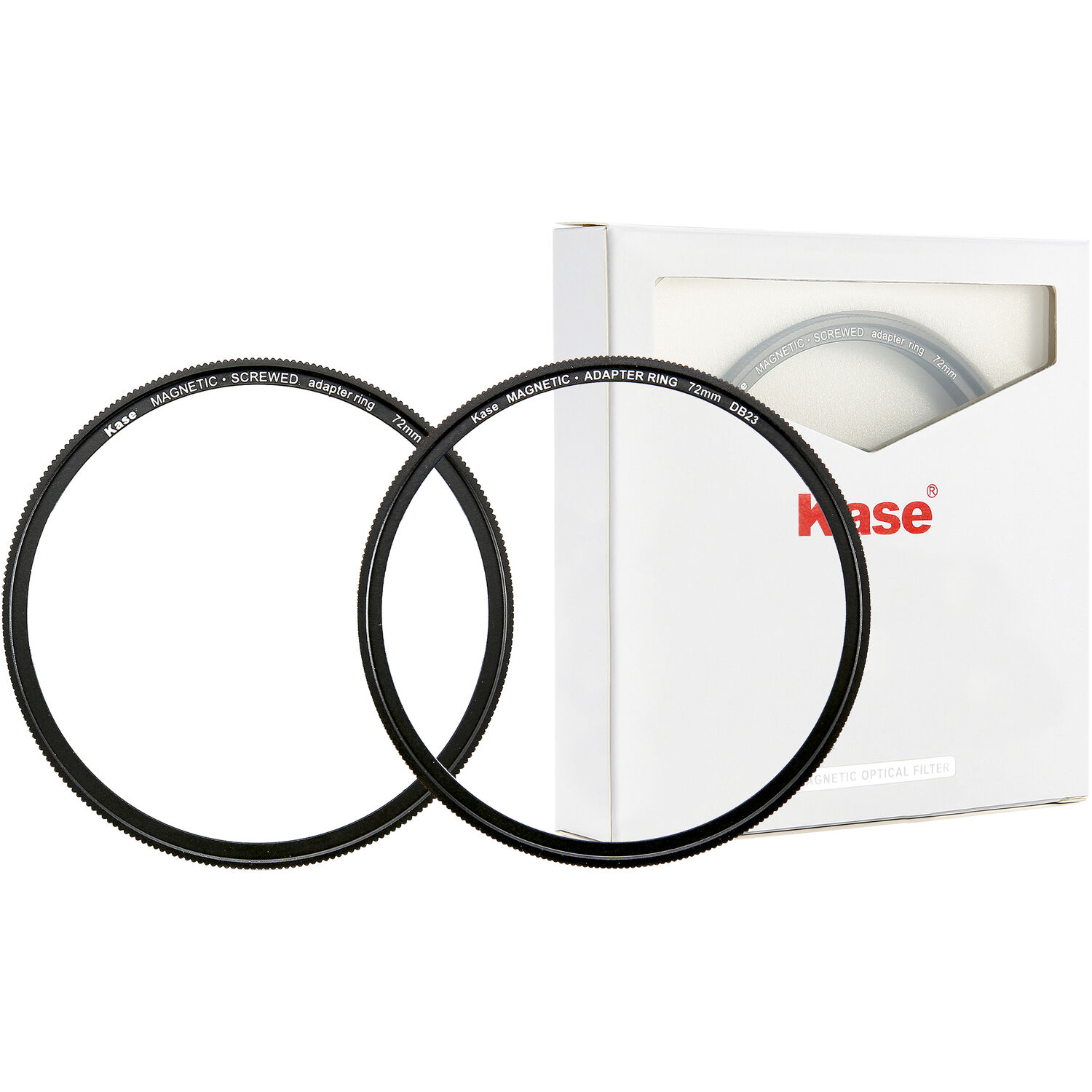 Kase 72mm magnetic converter ring kit with box.