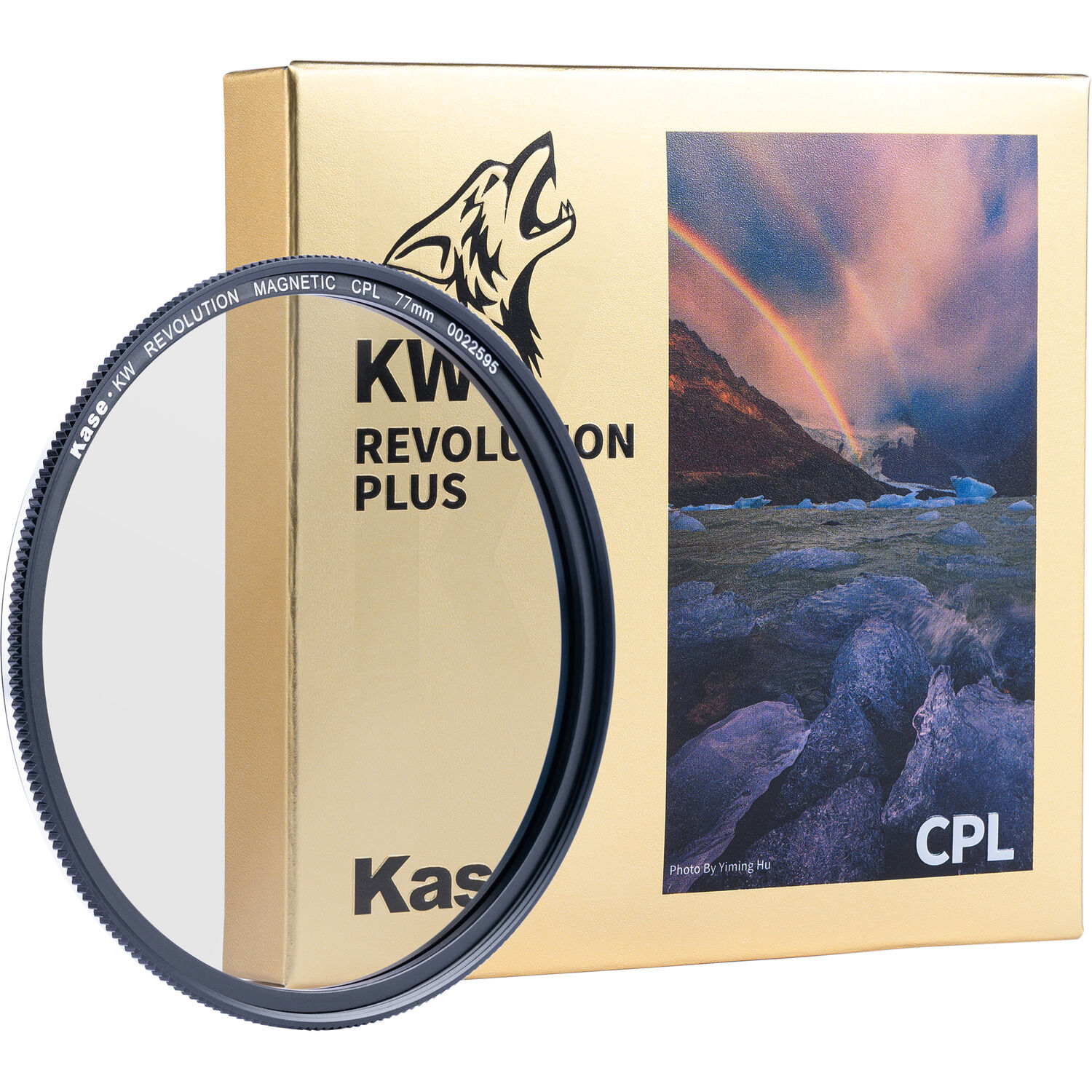 Kase 77mm Revolution Plus magnetic circular polarizer cpl filter with box.