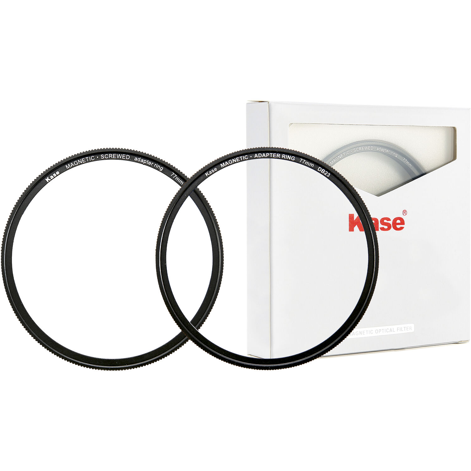 Kase 77mm magnetic converter ring kit with box.