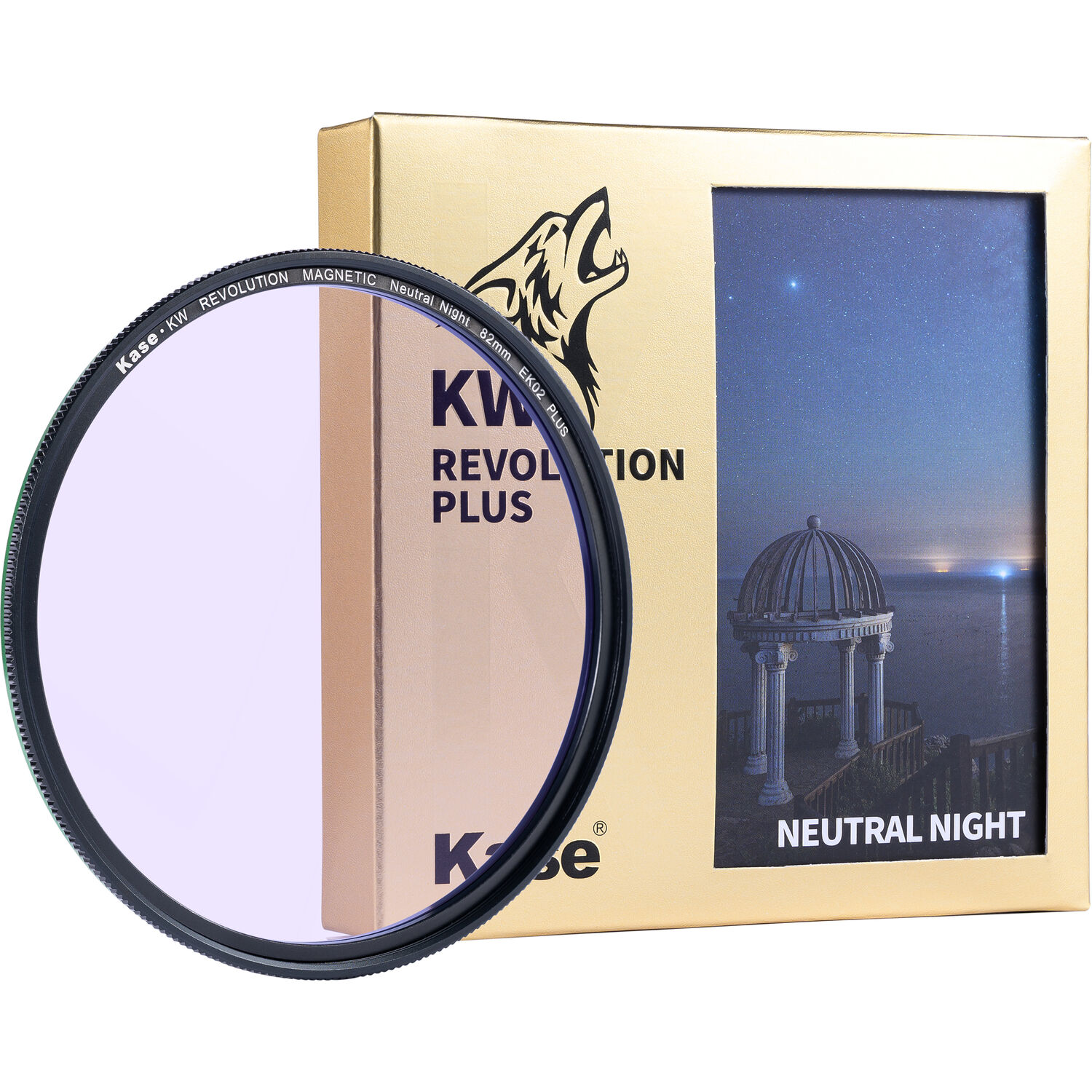 Kase 82mm Revolution Plus magnetic neutral night light pollution filter with box.