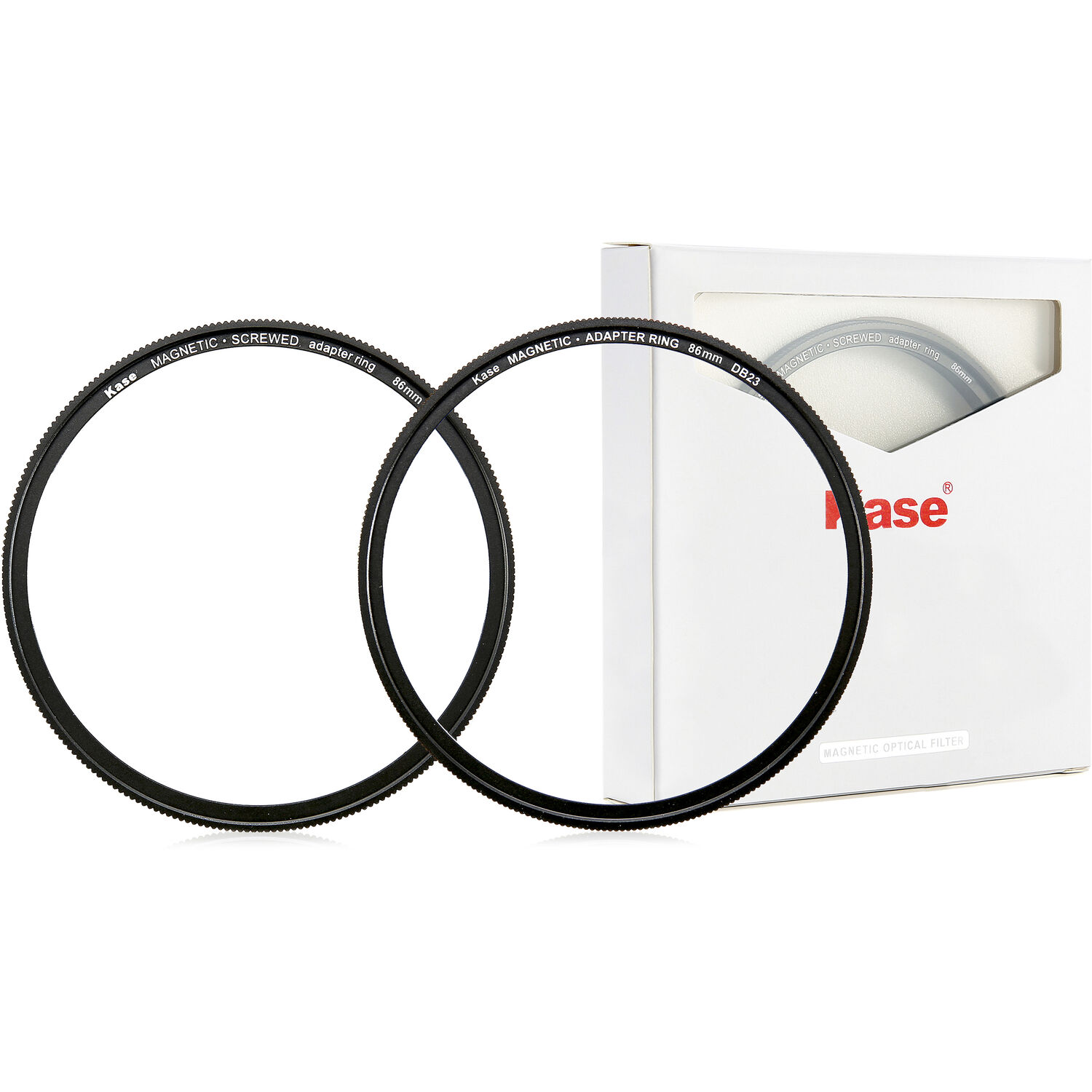Kase 86mm magnetic converter ring kit with box.