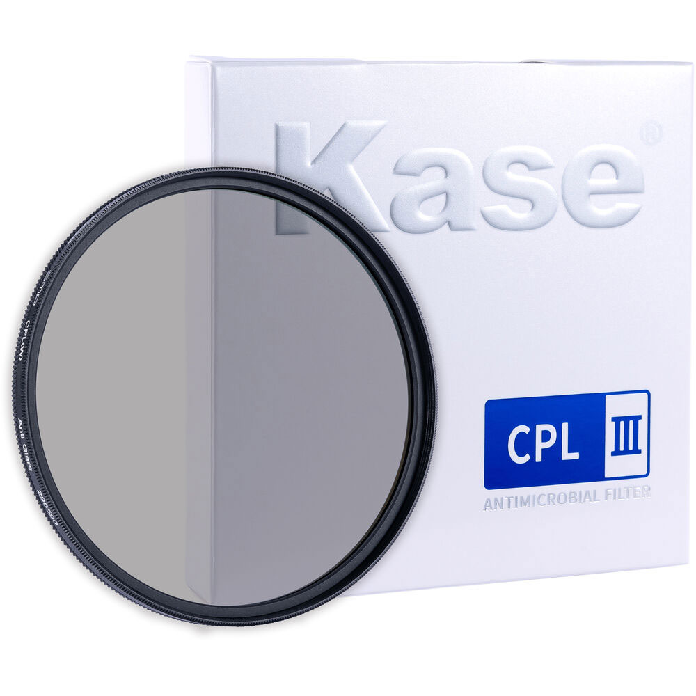 Kase smp cpl iii screw-in circular polarizer filter with box.